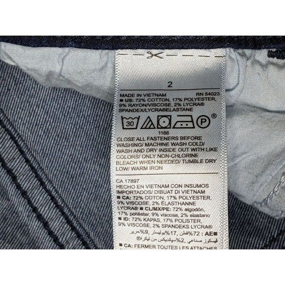 (3/$35) Old Navy Size 2 Pockets Rockstar Super Skinny Ankle Denim Blue Jeans - Picture 5 of 10